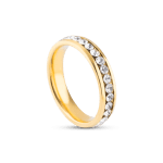 Aparador Banhado Ouro 24k Vicenza 4mm com Zircônia